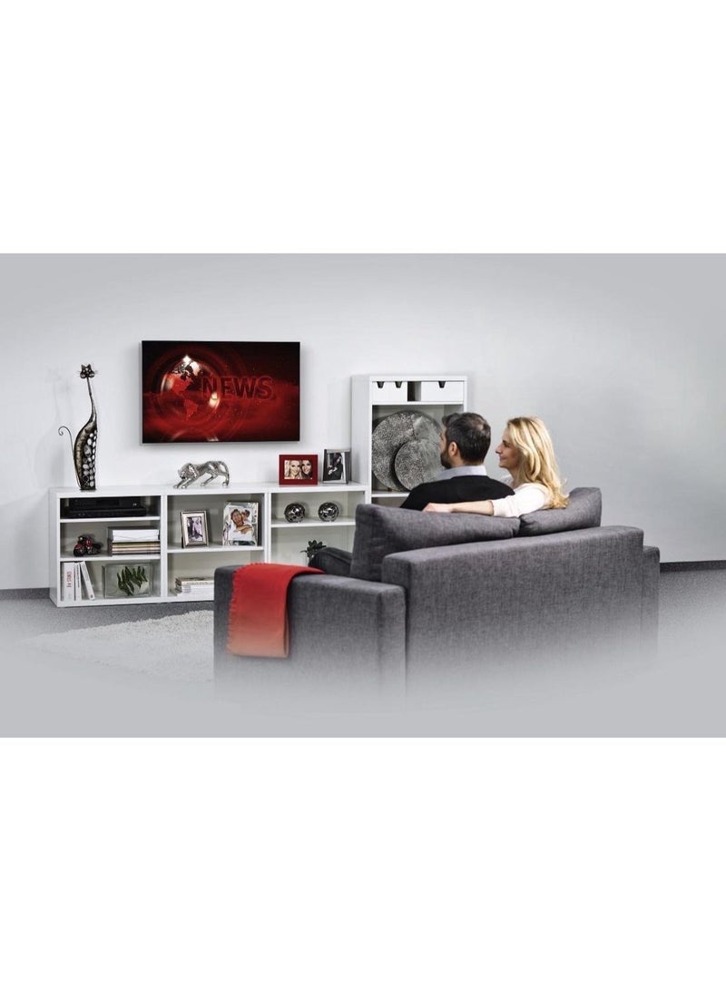 هاما حامل جداري للتلفزيون من هاما | FIX، نجمة واحدة، 400×400، 165 سم (65 بوصة) - أسود - Image 2